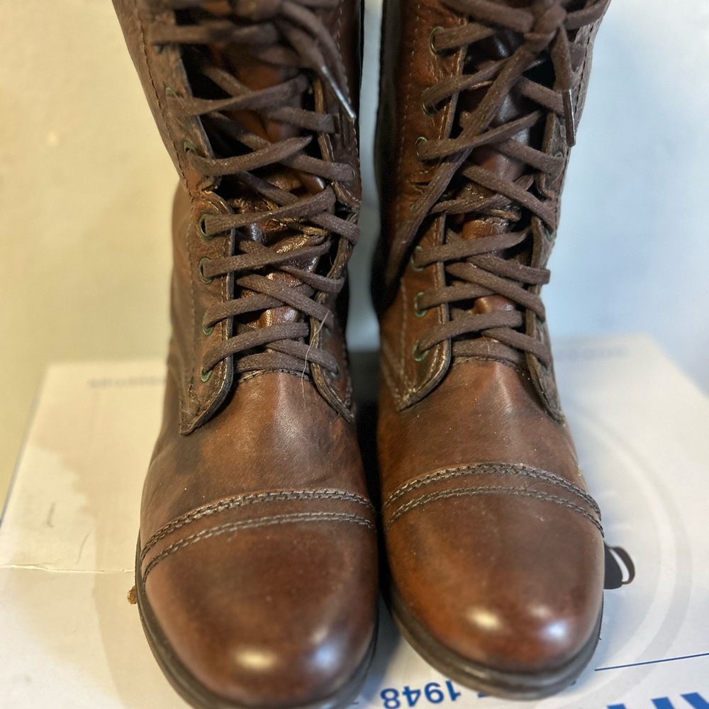 Steve Madden Brown Lace Up Boots